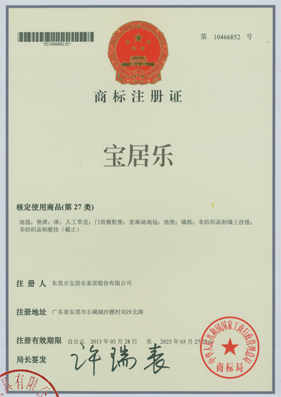 Trademark registration certificate (renewed) Trademark registration certificate (renewed)