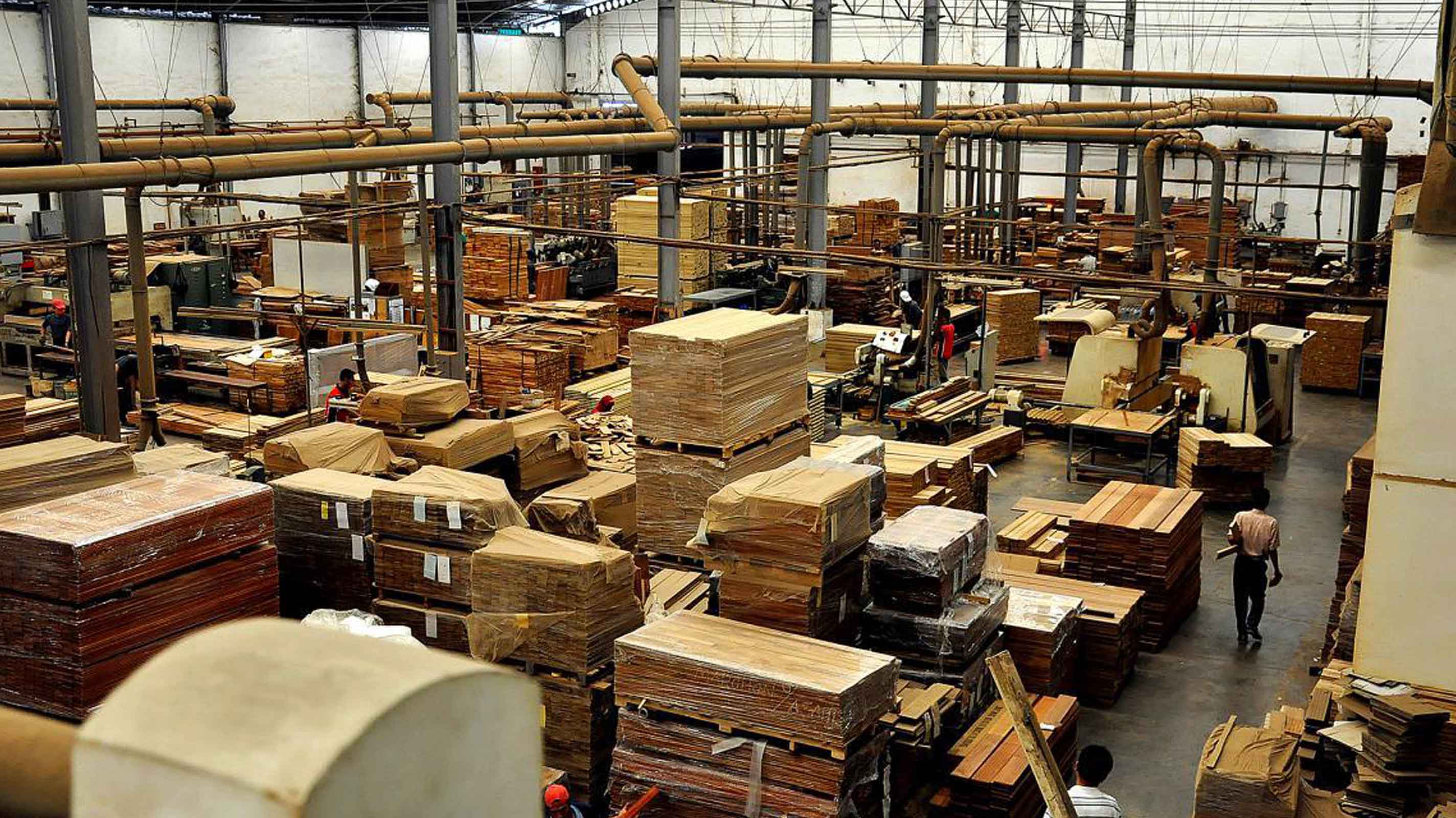Indonesian factory timber supply base